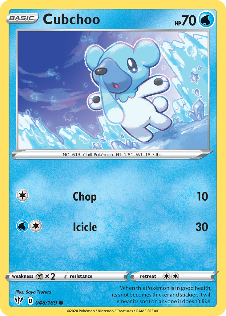 Cubchoo (048/189) [Sword & Shield: Darkness Ablaze] | Mega City Incorporated