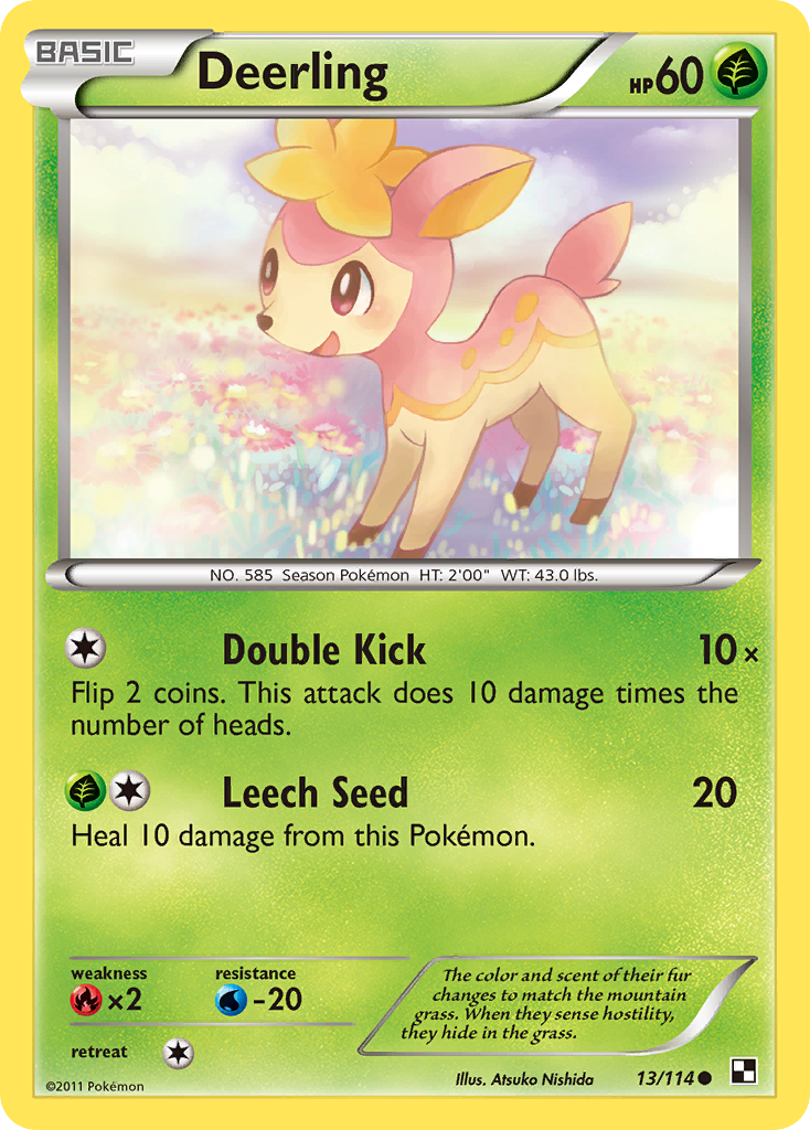 Deerling (13/114) [Black & White: Base Set] | Mega City Incorporated