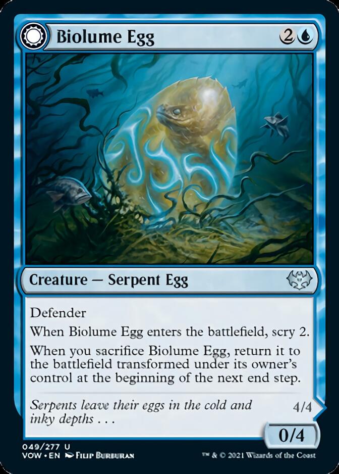 Biolume Egg // Biolume Serpent [Innistrad: Crimson Vow] | Mega City Incorporated