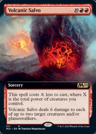 Volcanic Salvo (Extended Art) [Core Set 2021] | Mega City Incorporated