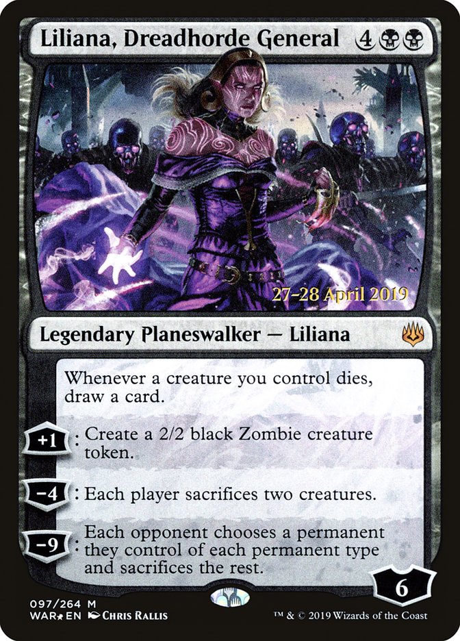 Liliana, Dreadhorde General  [War of the Spark Prerelease Promos] | Mega City Incorporated