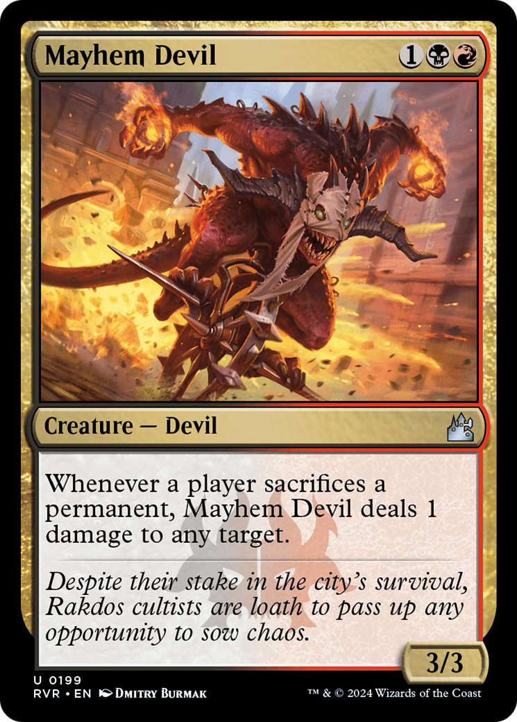 Mayhem Devil [Ravnica Remastered] | Mega City Incorporated