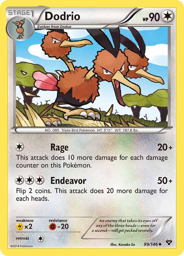 Dodrio (99/146) [XY: Base Set] | Mega City Incorporated