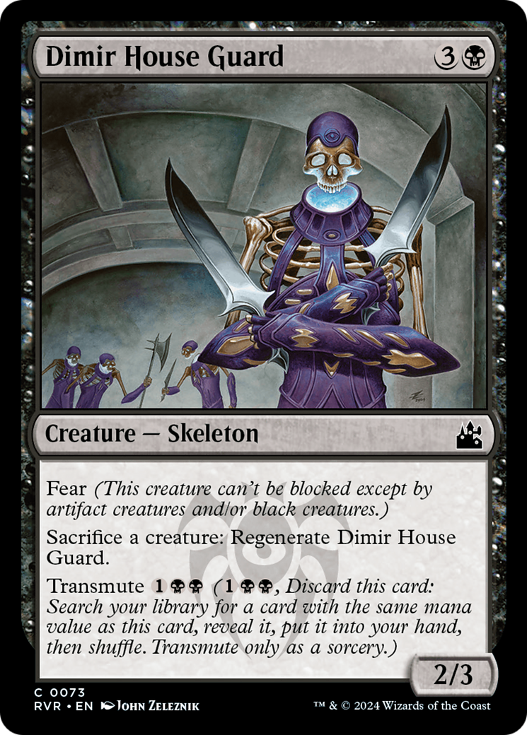 Dimir House Guard [Ravnica Remastered] | Mega City Incorporated