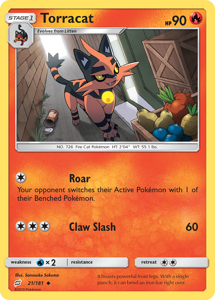 Torracat (21/181) [Sun & Moon: Team Up] | Mega City Incorporated