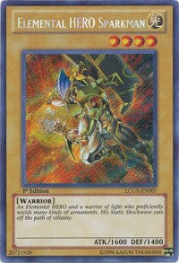 Elemental HERO Sparkman (Alternate Art) [LCGX-EN007] Secret Rare | Mega City Incorporated