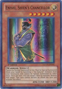 Enishi, Shien's Chancellor [LCGX-EN241] Super Rare | Mega City Incorporated