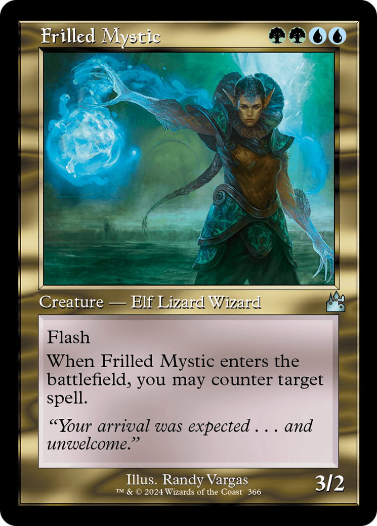 Frilled Mystic (Retro Frame) [Ravnica Remastered] | Mega City Incorporated