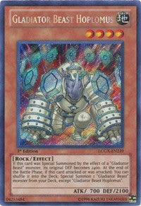 Gladiator Beast Hoplomus [LCGX-EN239] Secret Rare | Mega City Incorporated