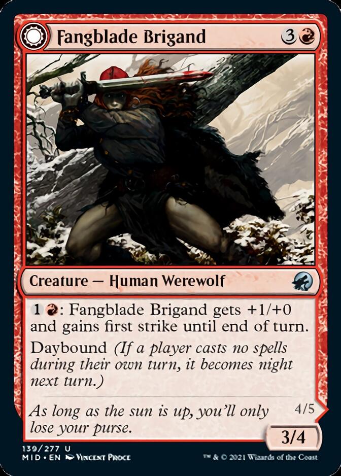 Fangblade Brigand // Fangblade Eviscerator [Innistrad: Midnight Hunt] | Mega City Incorporated