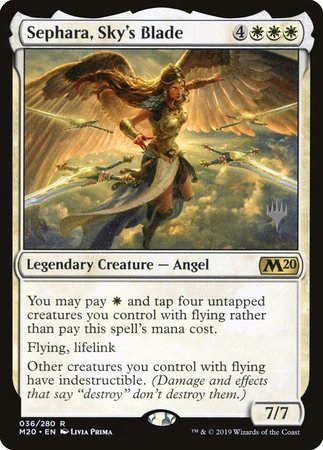 Sephara, Sky's Blade [Core Set 2020 Promos] | Mega City Incorporated