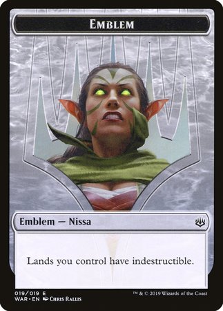 Emblem - Nissa, Who Shakes the World [War of the Spark Tokens] | Mega City Incorporated