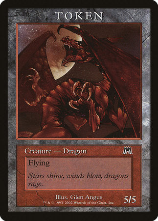 Dragon Token (Onslaught) [Magic Player Rewards 2002] | Mega City Incorporated