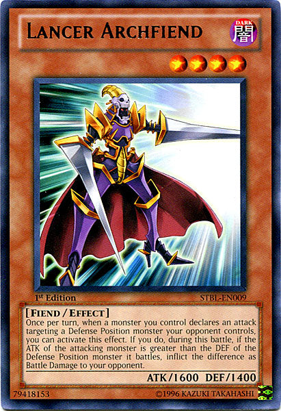 Lancer Archfiend [STBL-EN009] Rare | Mega City Incorporated