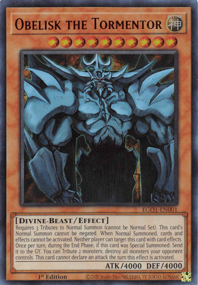 Obelisk the Tormentor [EGO1-EN001] Ultra Rare | Mega City Incorporated