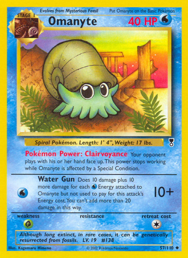 Omanyte (57/110) [Legendary Collection] | Mega City Incorporated