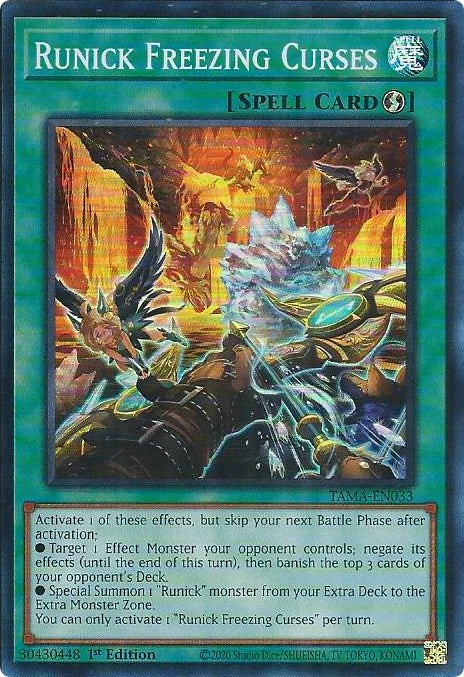 Runick Freezing Curses [TAMA-EN033] Super Rare | Mega City Incorporated
