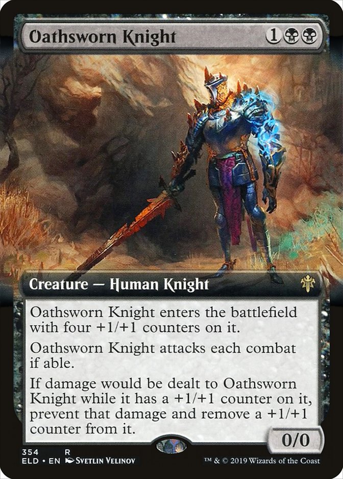 Oathsworn Knight (Extended Art) [Throne of Eldraine] | Mega City Incorporated