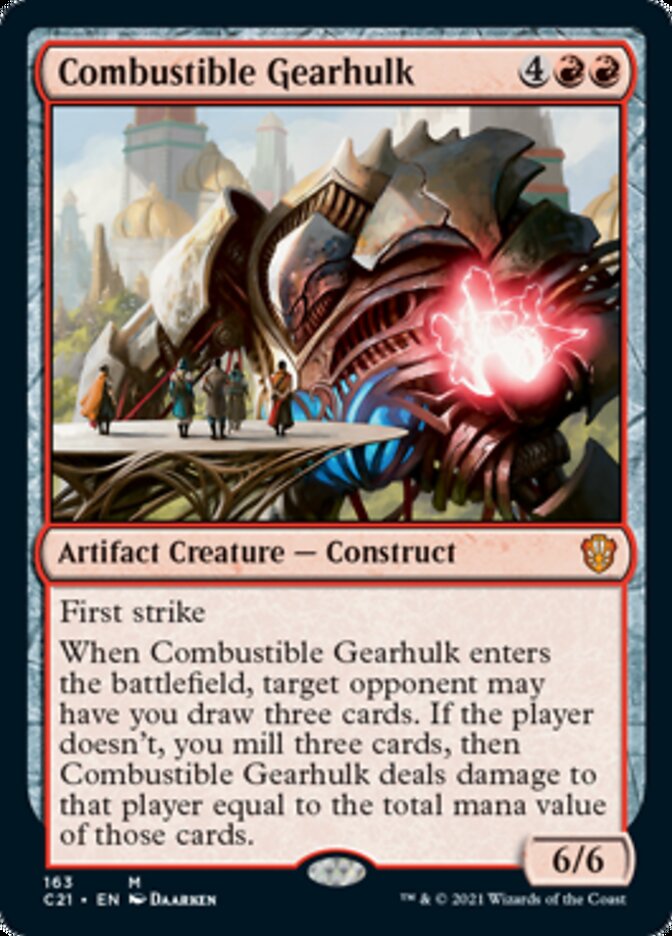 Combustible Gearhulk [Commander 2021] | Mega City Incorporated