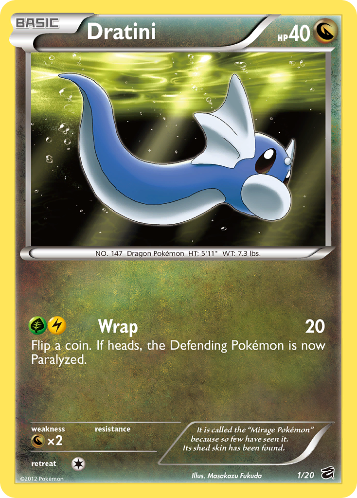 Dratini (1/20) [Black & White: Dragon Vault] | Mega City Incorporated