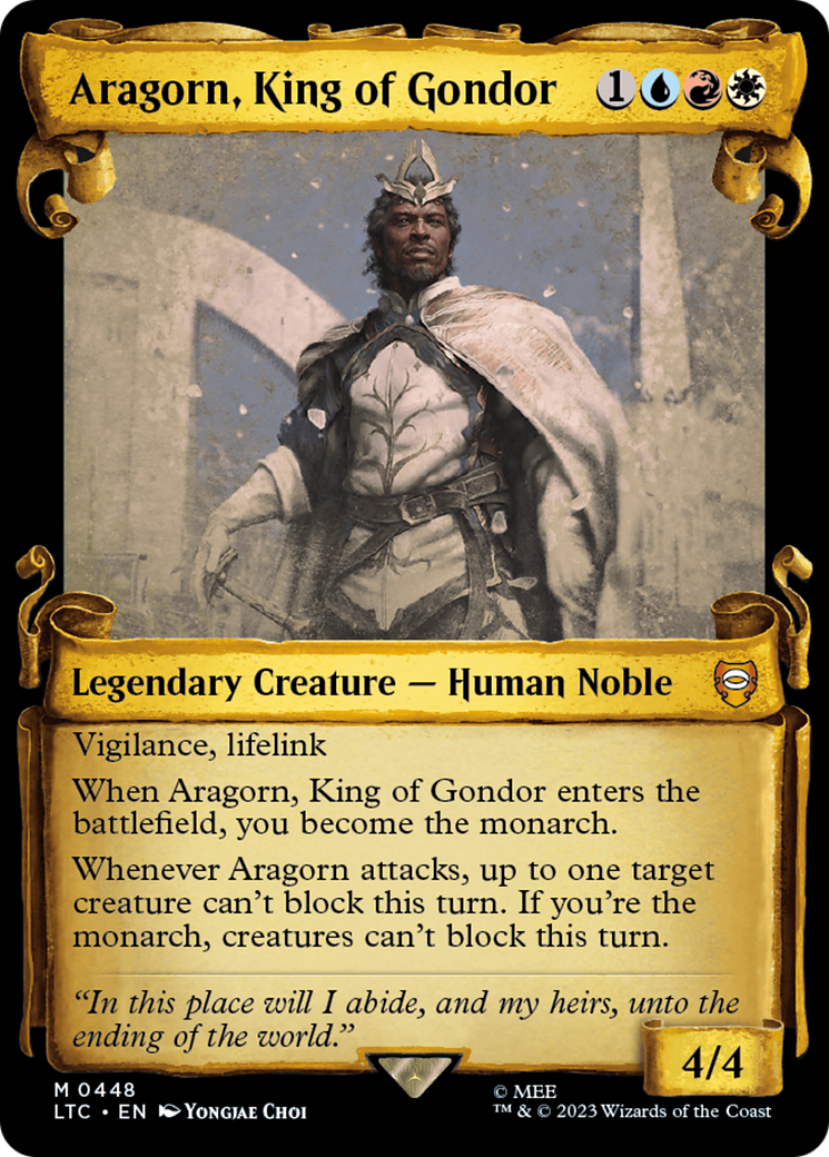 Aragorn, King of Gondor [The Lord of the Rings: Tales of Middle-Earth Commander Showcase Scrolls] | Mega City Incorporated