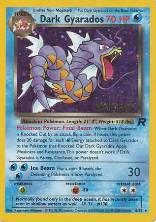 Dark Gyarados (8/82) (Prerelease Promo) [Team Rocket Unlimited] | Mega City Incorporated
