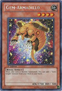 Gem-Armadillo [HA05-EN005] Secret Rare | Mega City Incorporated