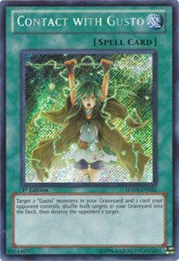 Contact with Gusto [HA05-EN056] Secret Rare | Mega City Incorporated