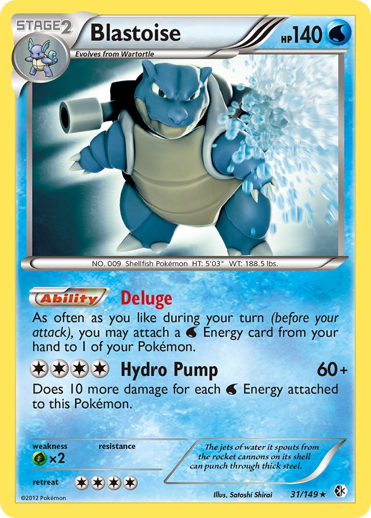 Blastoise (31/149) (Theme Deck Exclusive) [Black & White: Boundaries Crossed] | Mega City Incorporated