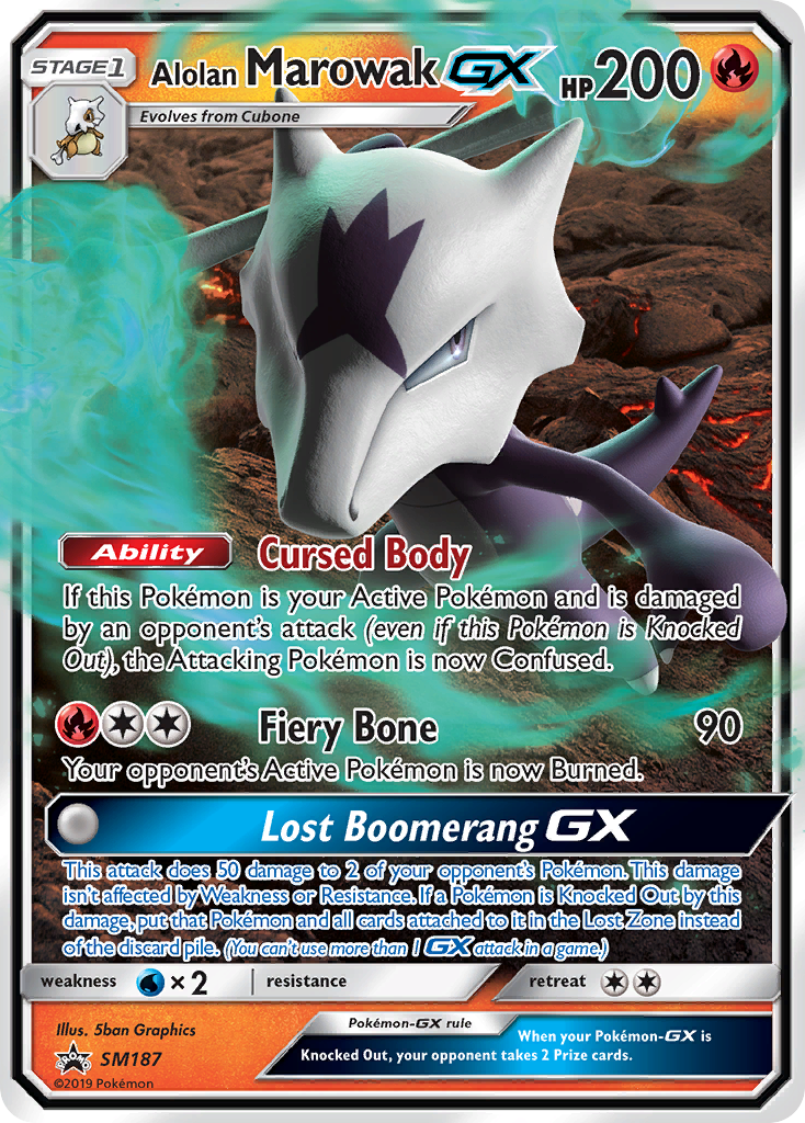 Alolan Marowak GX (SM187) [Sun & Moon: Black Star Promos] | Mega City Incorporated