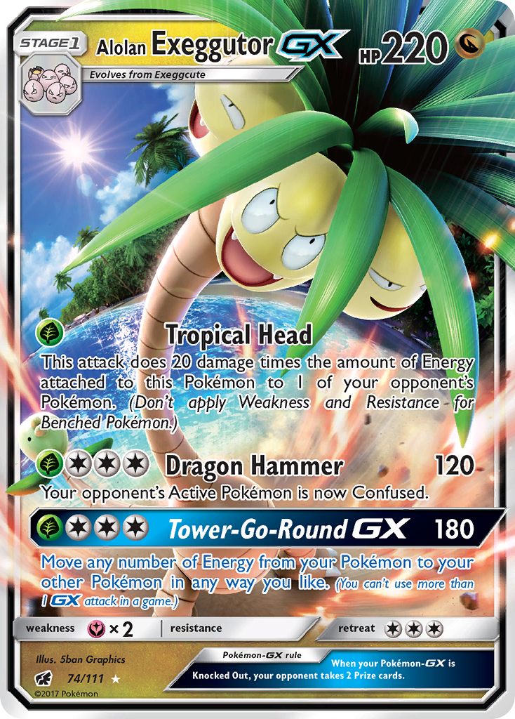 Alolan Exeggutor GX (74/111) [Sun & Moon: Crimson Invasion] | Mega City Incorporated