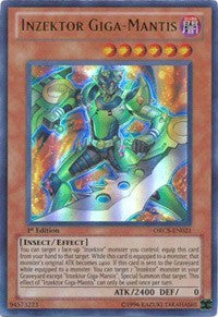 Inzektor Giga-Mantis [ORCS-EN021] Ultra Rare | Mega City Incorporated