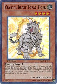 Crystal Beast Topaz Tiger [RYMP-EN043] Super Rare | Mega City Incorporated