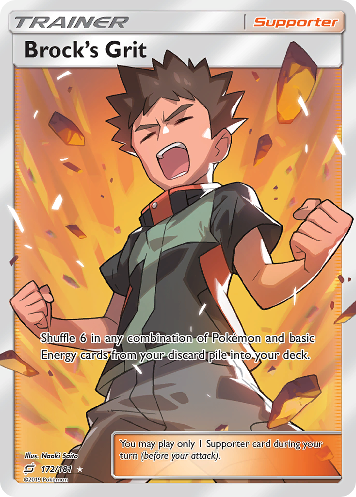 Brock's Grit (172/181) [Sun & Moon: Team Up] | Mega City Incorporated