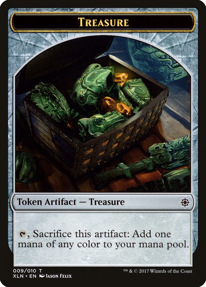 Treasure (009/010) [Ixalan Tokens] | Mega City Incorporated