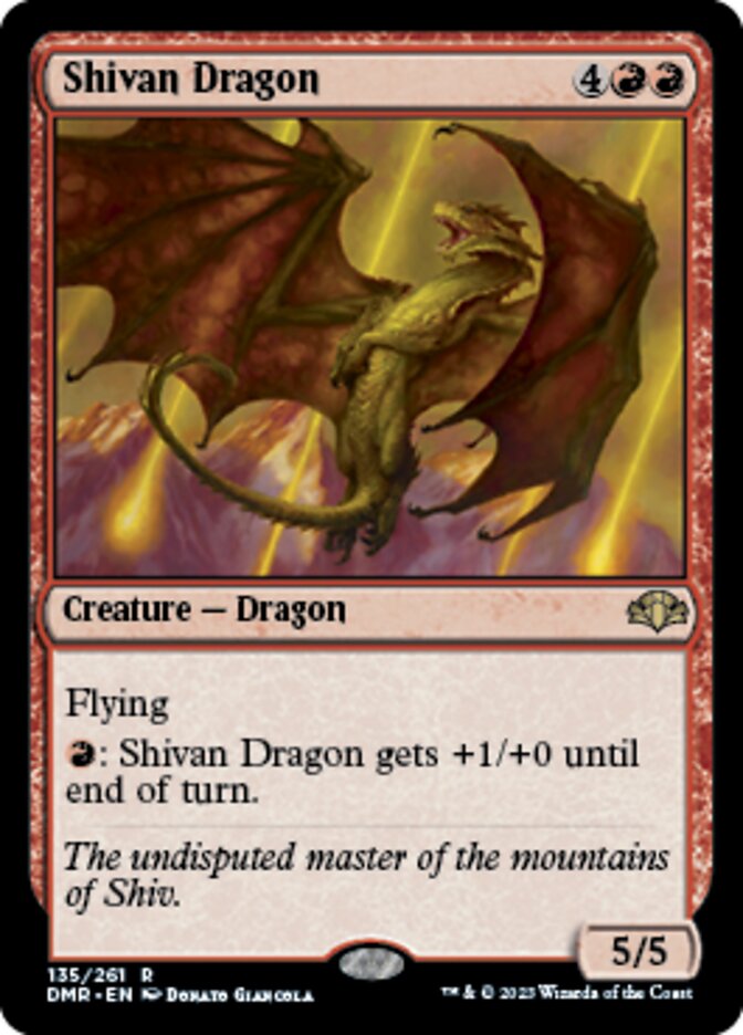 Shivan Dragon [Dominaria Remastered] | Mega City Incorporated