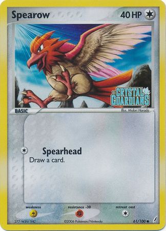 Spearow (61/100) (Stamped) [EX: Crystal Guardians] | Mega City Incorporated