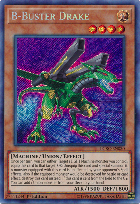 B-Buster Drake [LCKC-EN020] Secret Rare | Mega City Incorporated