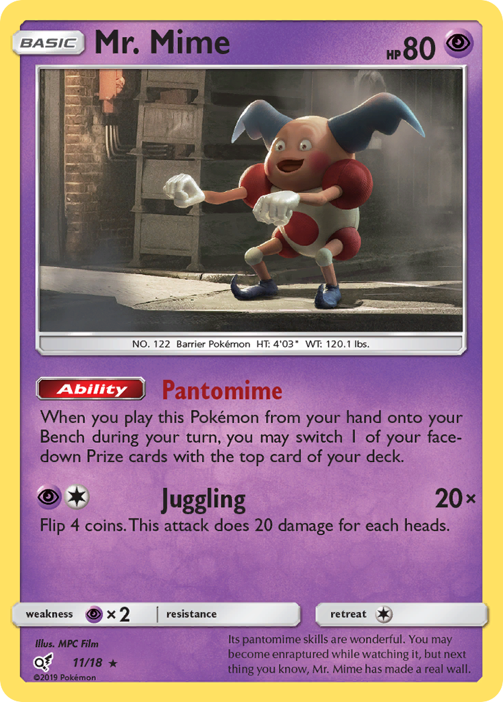 Mr. Mime (11/18) [Sun & Moon: Detective Pikachu] | Mega City Incorporated