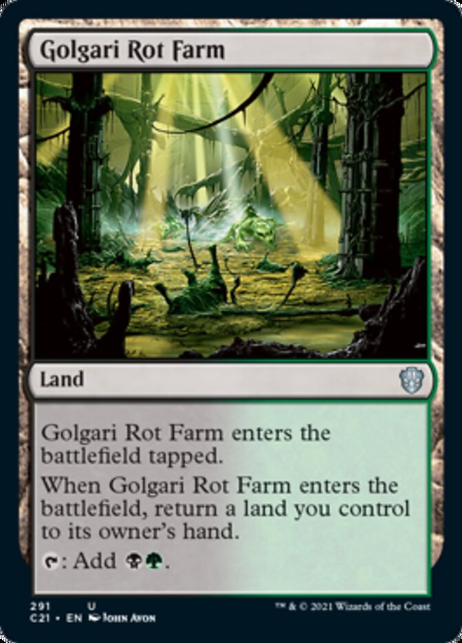 Golgari Rot Farm [Commander 2021] | Mega City Incorporated