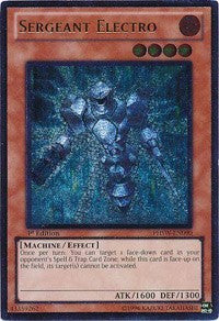 Sergeant Electro (UTR) [PHSW-EN090] Ultimate Rare | Mega City Incorporated