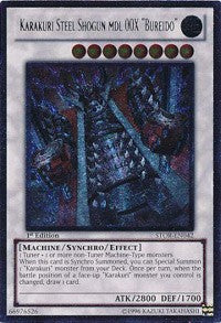 Karakuri Steel Shogun mdl 00X "Bureido" (UTR) [STOR-EN042] Ultimate Rare | Mega City Incorporated