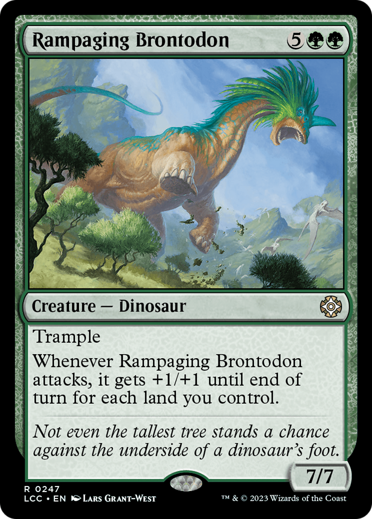 Rampaging Brontodon [The Lost Caverns of Ixalan Commander] | Mega City Incorporated