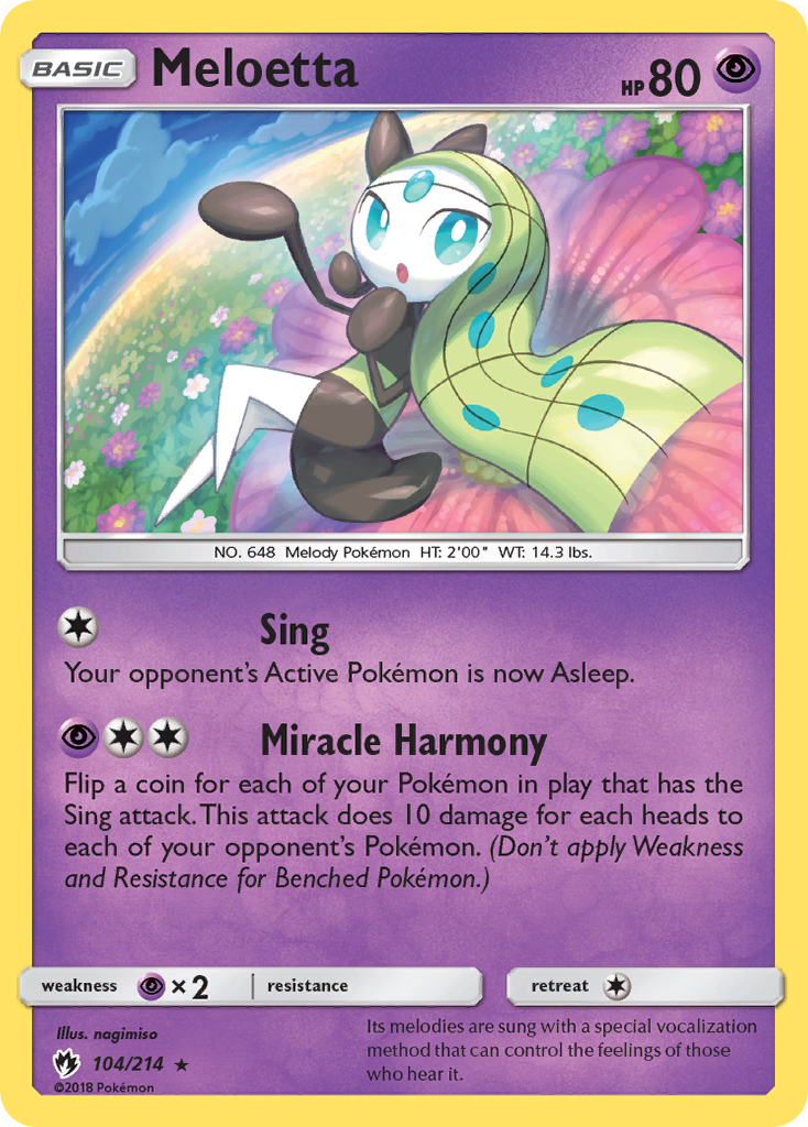 Meloetta (104/214) [Sun & Moon: Lost Thunder] | Mega City Incorporated