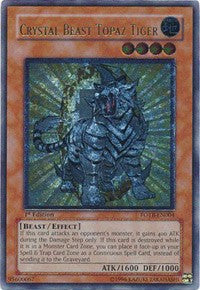 Crystal Beast Topaz Tiger (UTR) [FOTB-EN004] Ultimate Rare | Mega City Incorporated