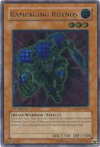 Rampaging Rhynos (UTR) [CDIP-EN031] Ultimate Rare | Mega City Incorporated