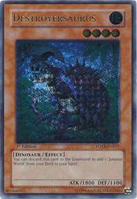 Destroyersaurus (UTR) [FOTB-EN017] Ultimate Rare | Mega City Incorporated