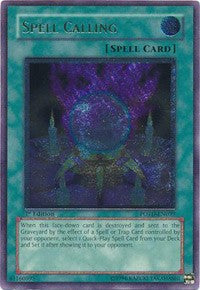 Spell Calling (UTR) [POTD-EN039] Ultimate Rare | Mega City Incorporated