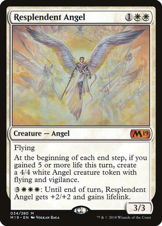 Resplendent Angel [Core Set 2019] | Mega City Incorporated