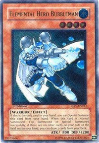 Elemental Hero Bubbleman (UTR) [CRV-EN014] Ultimate Rare | Mega City Incorporated